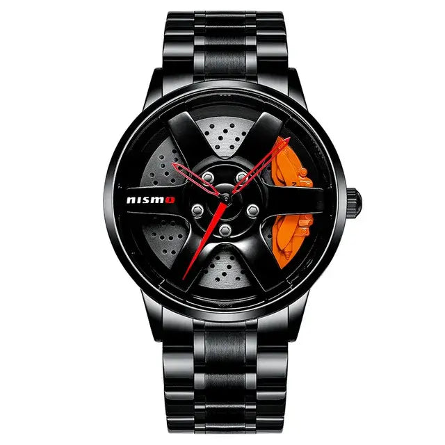 Montre NIBOSI Super Car Rim Hub Waterproof with Stainless Steel Band and Quartz Movement